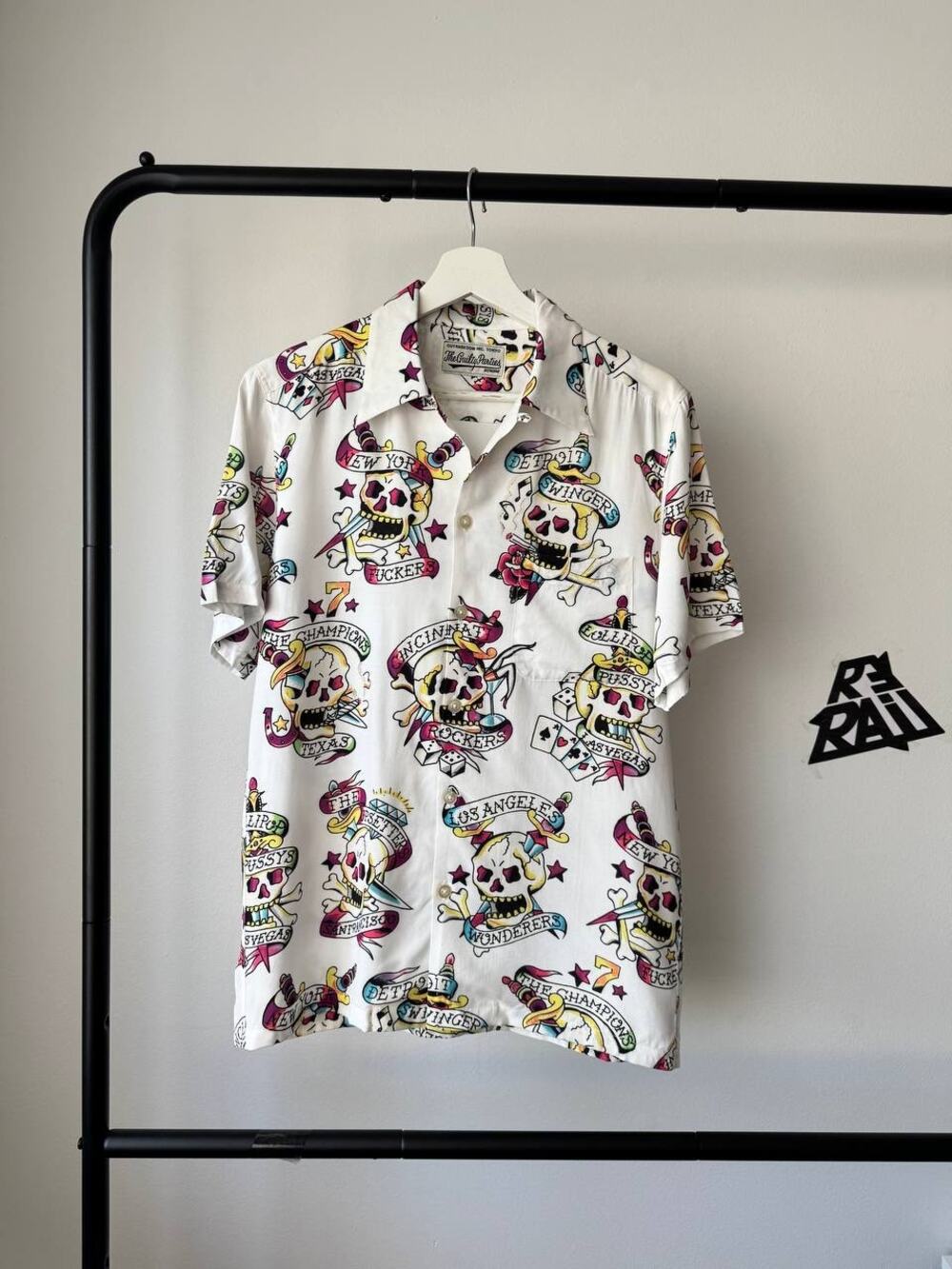 Wacko Maria Guilty Parties Skull Print Shirt
